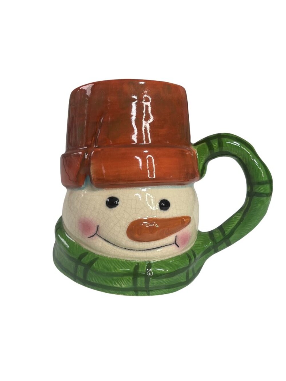 Snowman Ceramic Mug Christmas Holiday Decor Festive Hot Chocolate Coffee